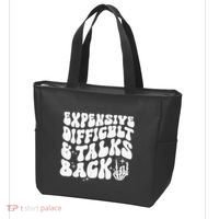 Expensive Difficult And Talks Back Groovy Tote Bag thumb 3
