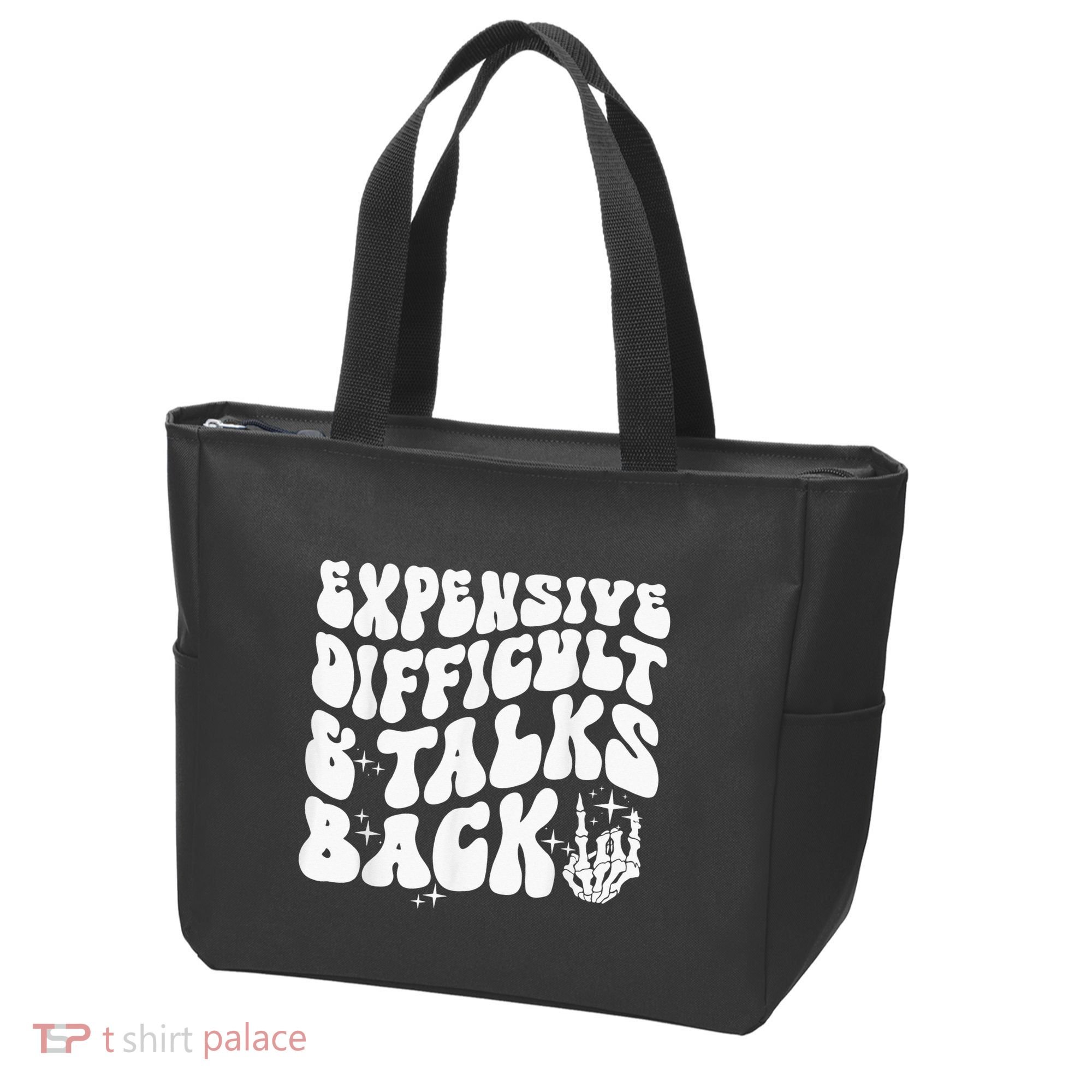 Expensive Difficult And Talks Back Groovy Tote Bag