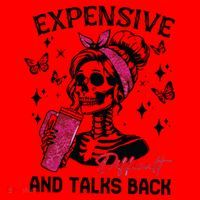 Expensive Difficult And Talks Back Santa Hat thumb 1