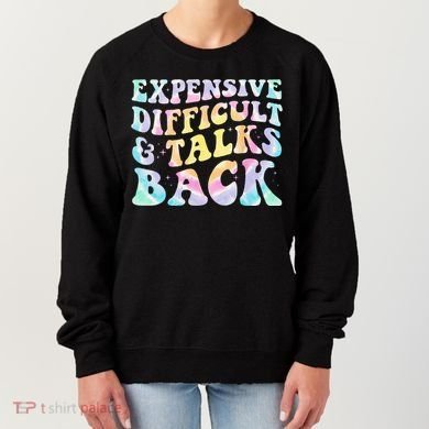 Expensive Difficult And Talks Back Groovy Women Mothers Day Women's Sweatshirt