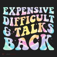 Expensive Difficult And Talks Back Groovy Women Mothers Day Women's Sweatshirt thumb 2