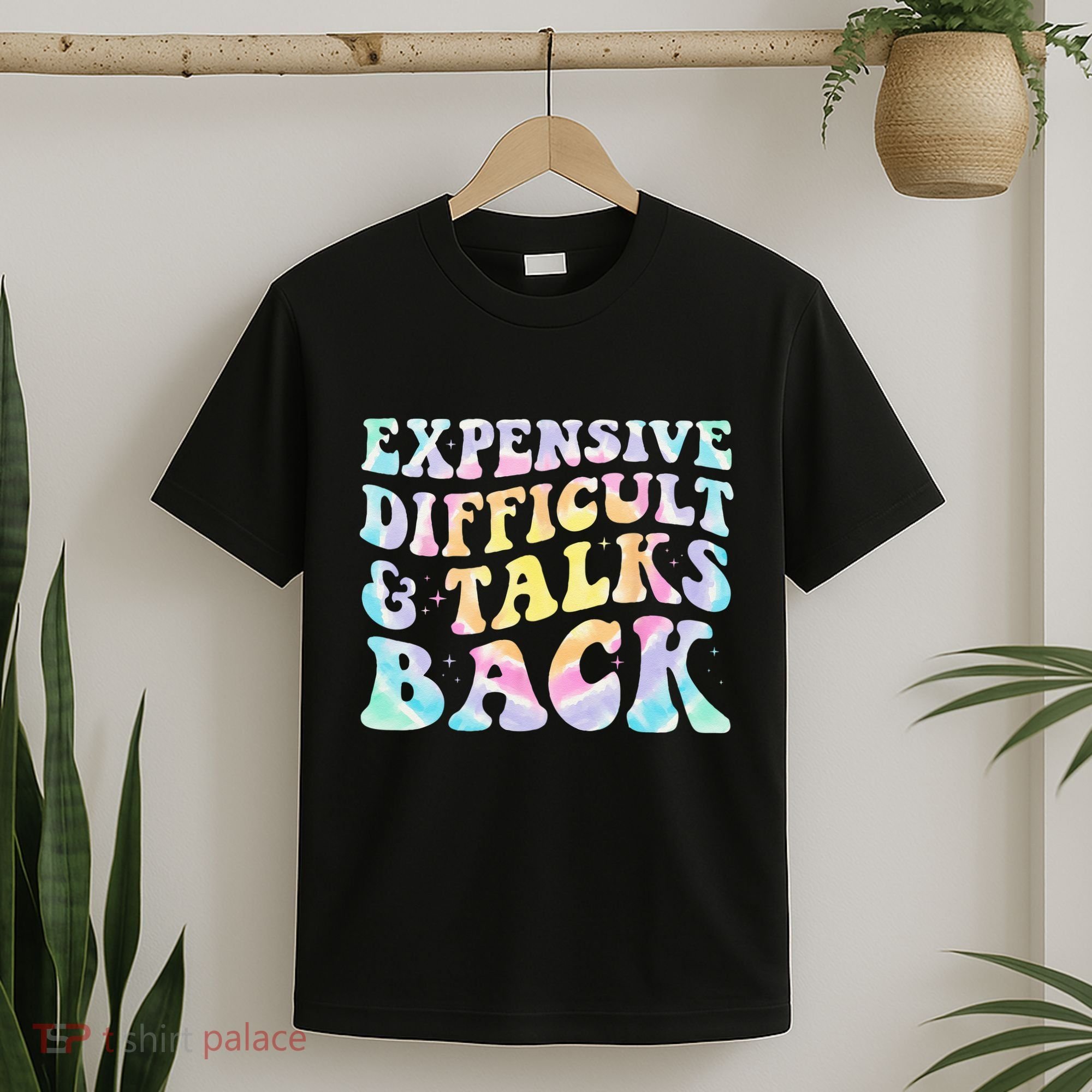 Expensive Difficult And Talks Back Groovy Women Mothers Day T-Shirt
