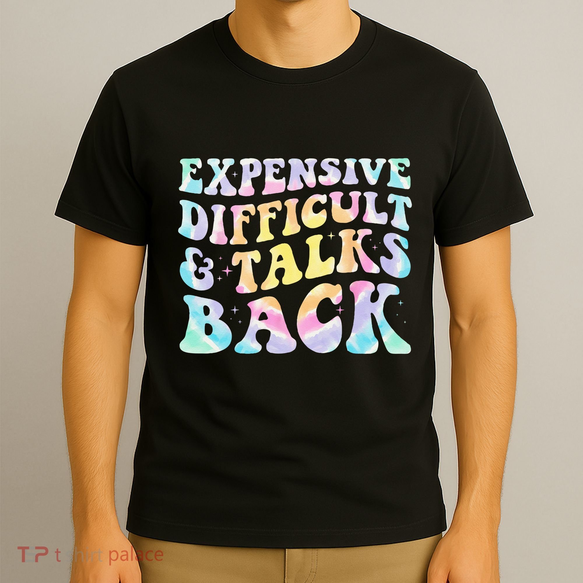 Expensive Difficult And Talks Back Groovy Women Mothers Day T-Shirt