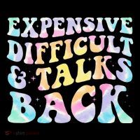Expensive Difficult And Talks Back Groovy Women Mothers Day Women's Hoodie thumb 2