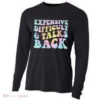 Expensive Difficult And Talks Back Groovy Women Mothers Day Cooling Performance Long Sleeve Crew thumb 0