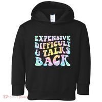 Expensive Difficult And Talks Back Groovy Women Mothers Day Toddler Hoodie thumb 0