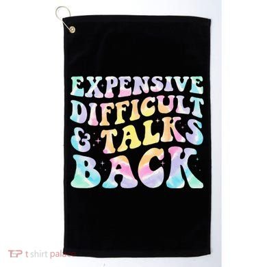 Expensive Difficult And Talks Back Groovy Women Mothers Day Golf Towel