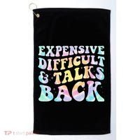 Expensive Difficult And Talks Back Groovy Women Mothers Day Golf Towel thumb 0