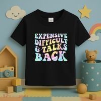 Expensive Difficult And Talks Back Groovy Women Mothers Day Toddler T-Shirt thumb 3