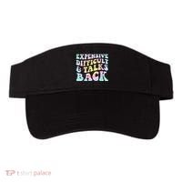 Expensive Difficult And Talks Back Groovy Women Mothers Day Visor thumb 0