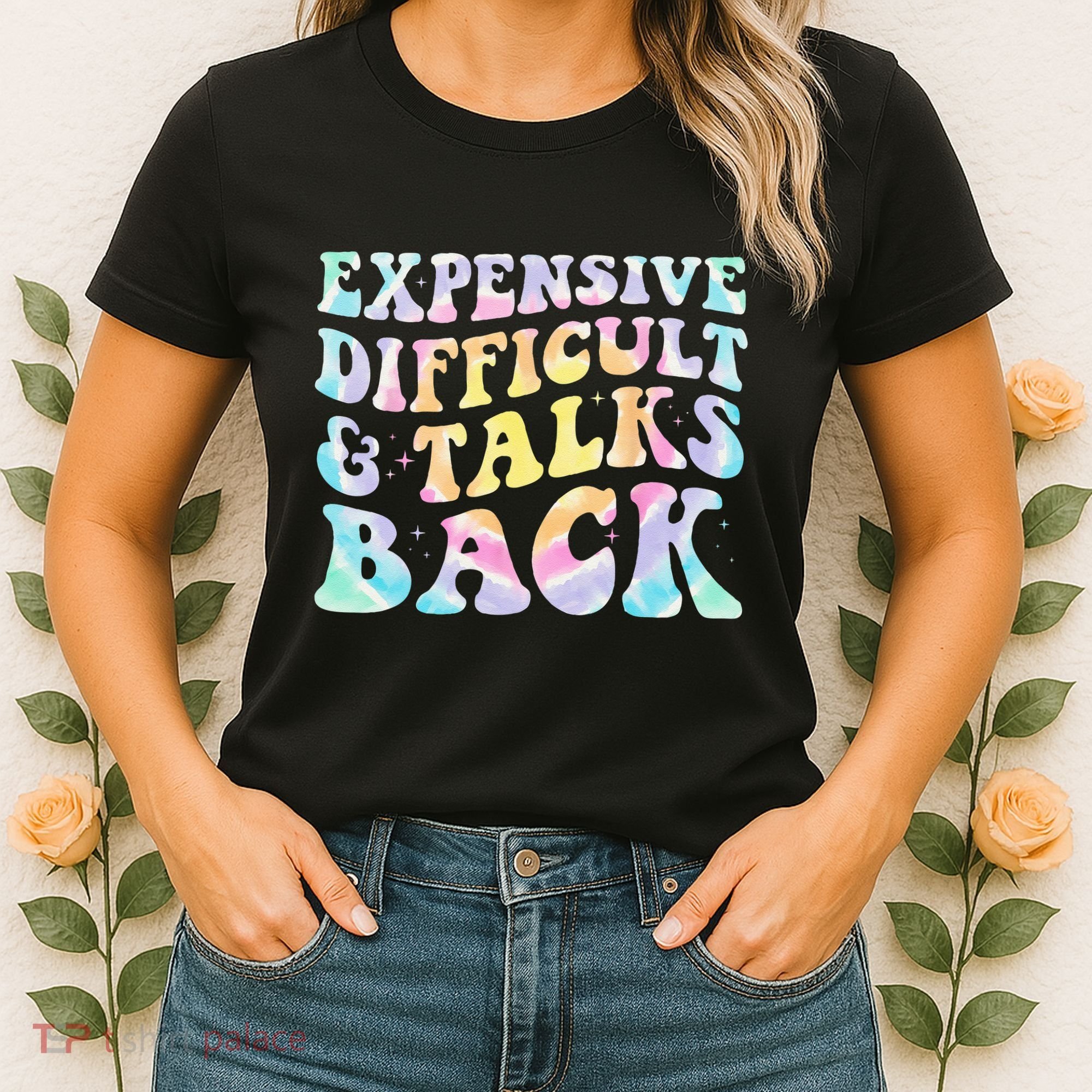 Expensive Difficult And Talks Back Groovy Women Mothers Day Women's T-Shirt