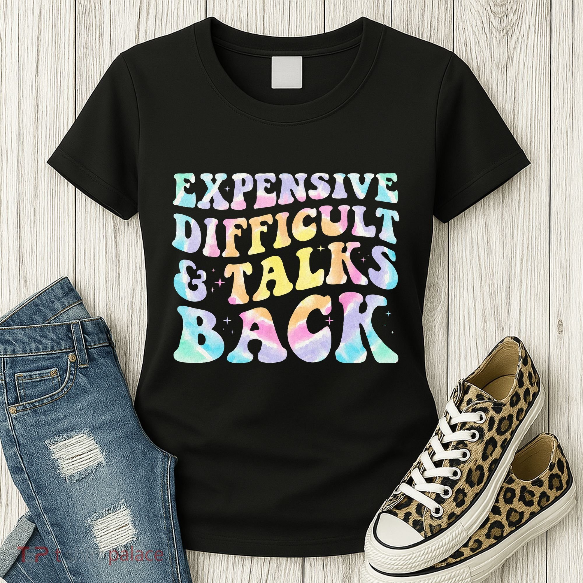 Expensive Difficult And Talks Back Groovy Women Mothers Day Women's T-Shirt