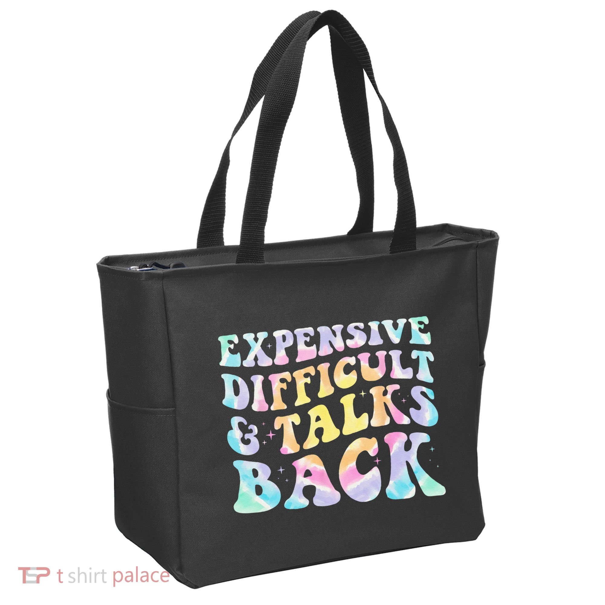 Expensive Difficult And Talks Back Groovy Women Mothers Day Tote Bag