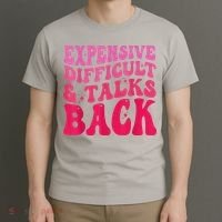 Expensive Difficult And Talks Back Funny Mother's Day Groovy T-Shirt thumb 3
