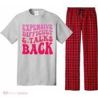 Expensive Difficult And Talks Back Funny Mother's Day Groovy Pajama Set thumb 0
