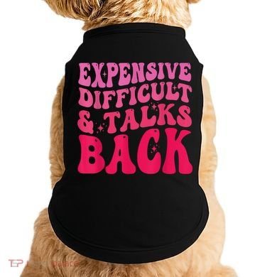 Expensive Difficult And Talks Back Funny Mother's Day Groovy Doggie Tank