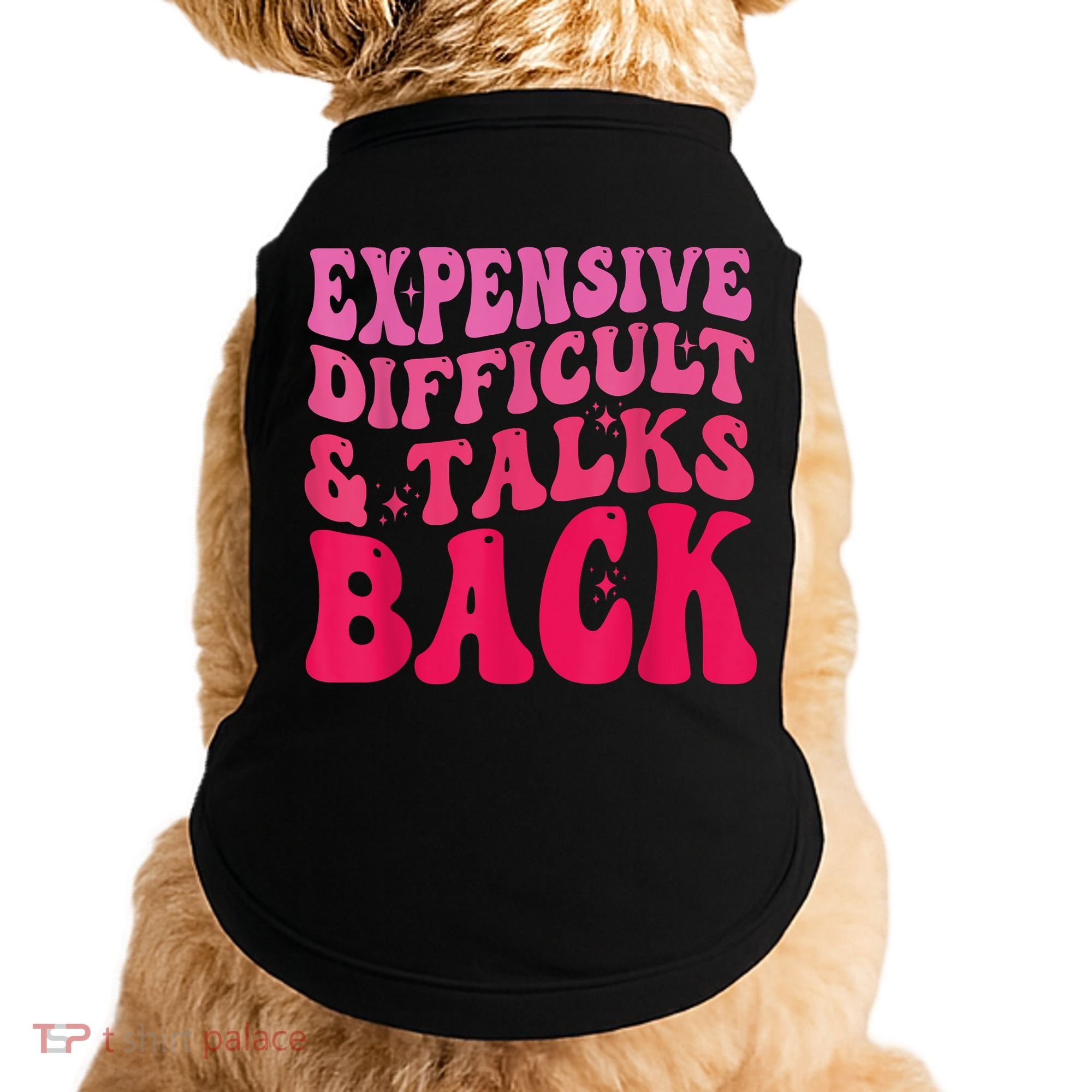 Expensive Difficult And Talks Back Funny Mother's Day Groovy Doggie Tank