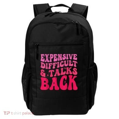 Expensive Difficult And Talks Back Funny Mother's Day Groovy Backpack