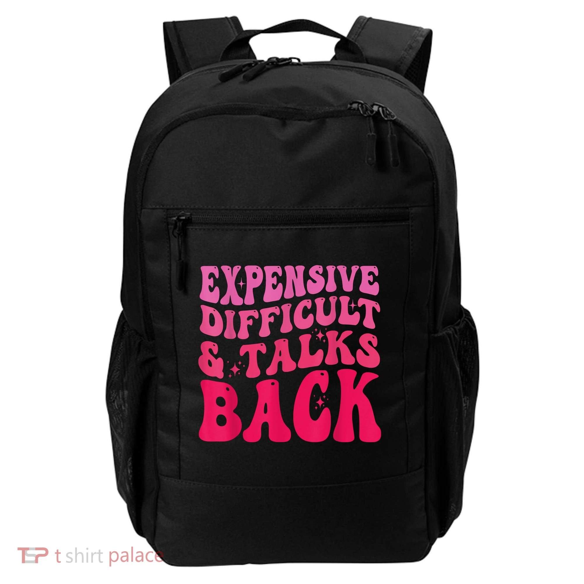 Expensive Difficult And Talks Back Funny Mother's Day Groovy Backpack