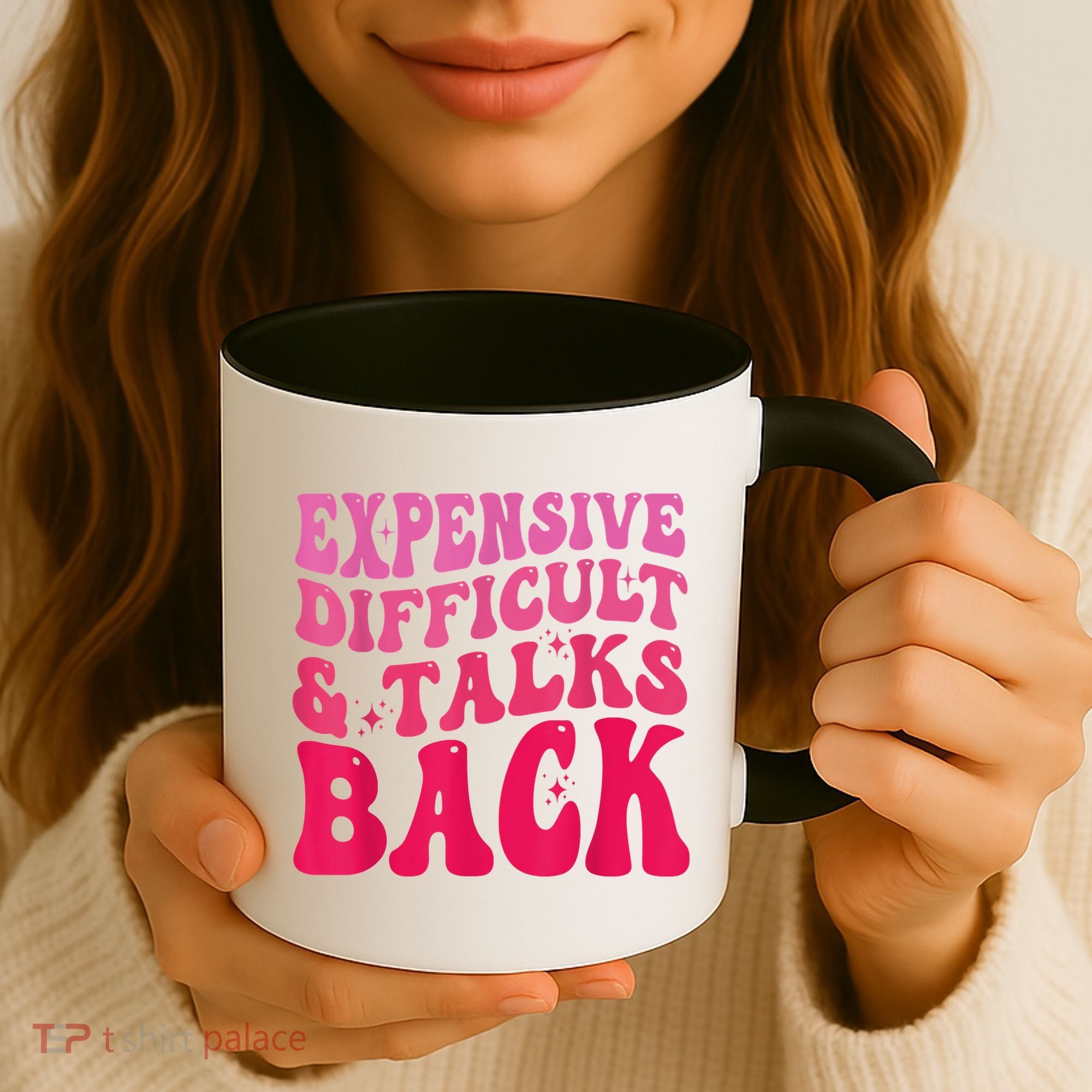 Expensive Difficult And Talks Back Funny Mother's Day Groovy Coffee Mug