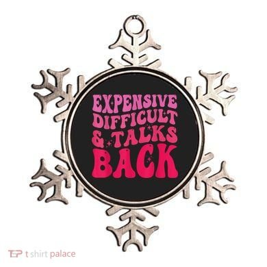 Expensive Difficult And Talks Back Funny Mother's Day Groovy Ornament