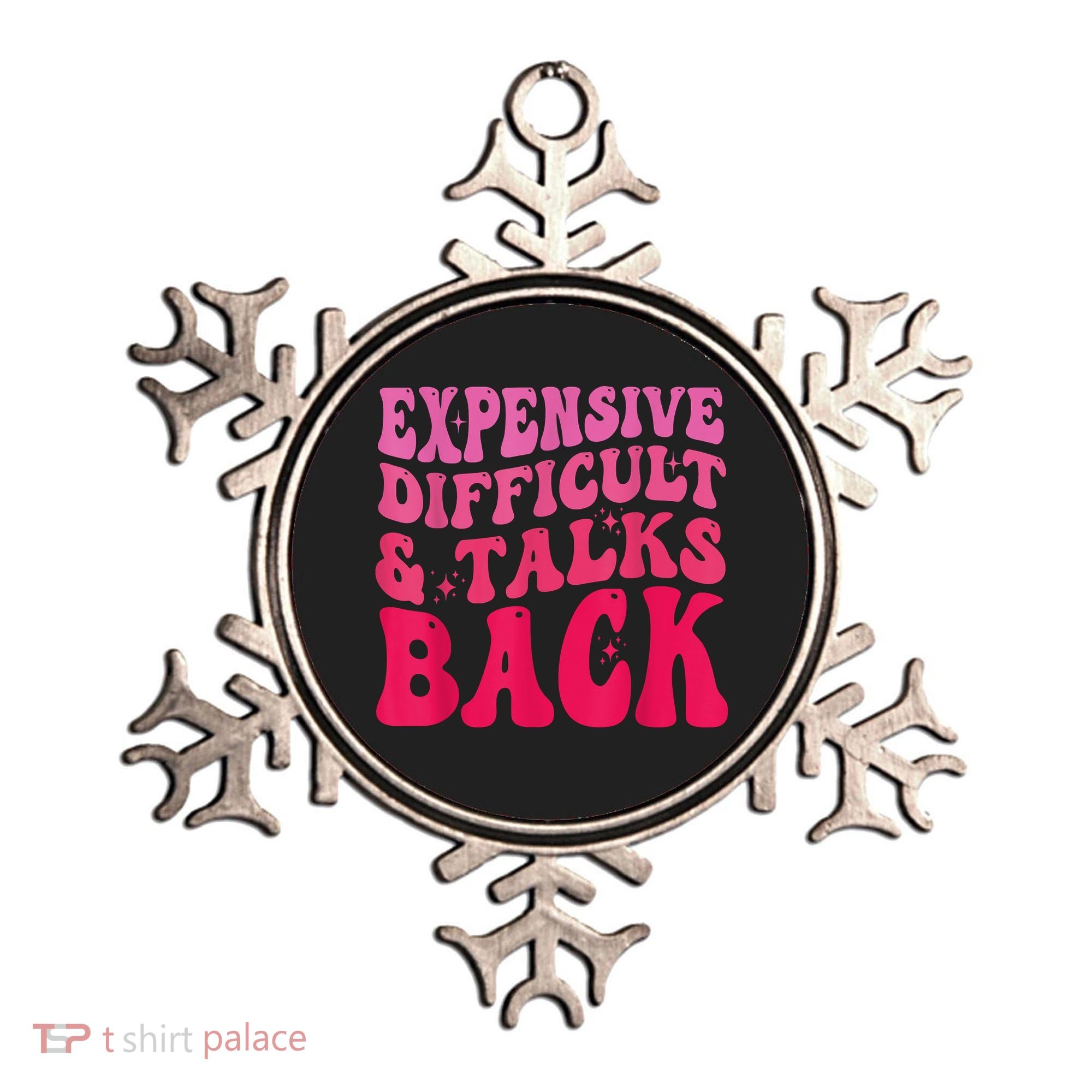Expensive Difficult And Talks Back Funny Mother's Day Groovy Ornament