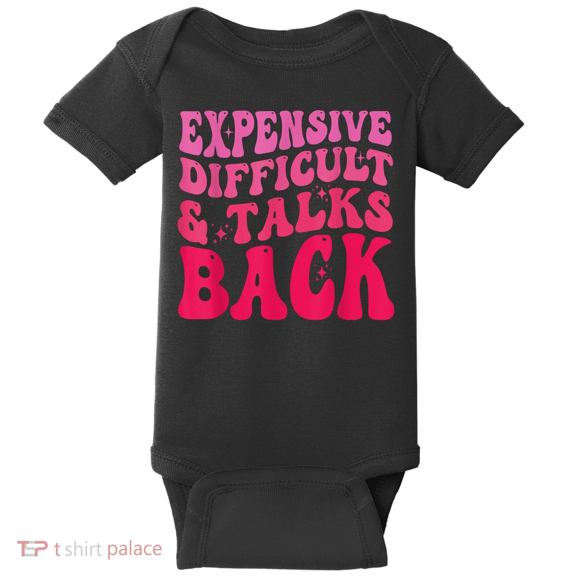 Expensive Difficult And Talks Back Funny Mother's Day Groovy Baby Bodysuit