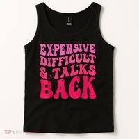 Expensive Difficult And Talks Back Funny Mother's Day Groovy Tank Top thumb 2