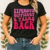 Expensive Difficult And Talks Back Funny Mother's Day Groovy Women's T-Shirt thumb 2