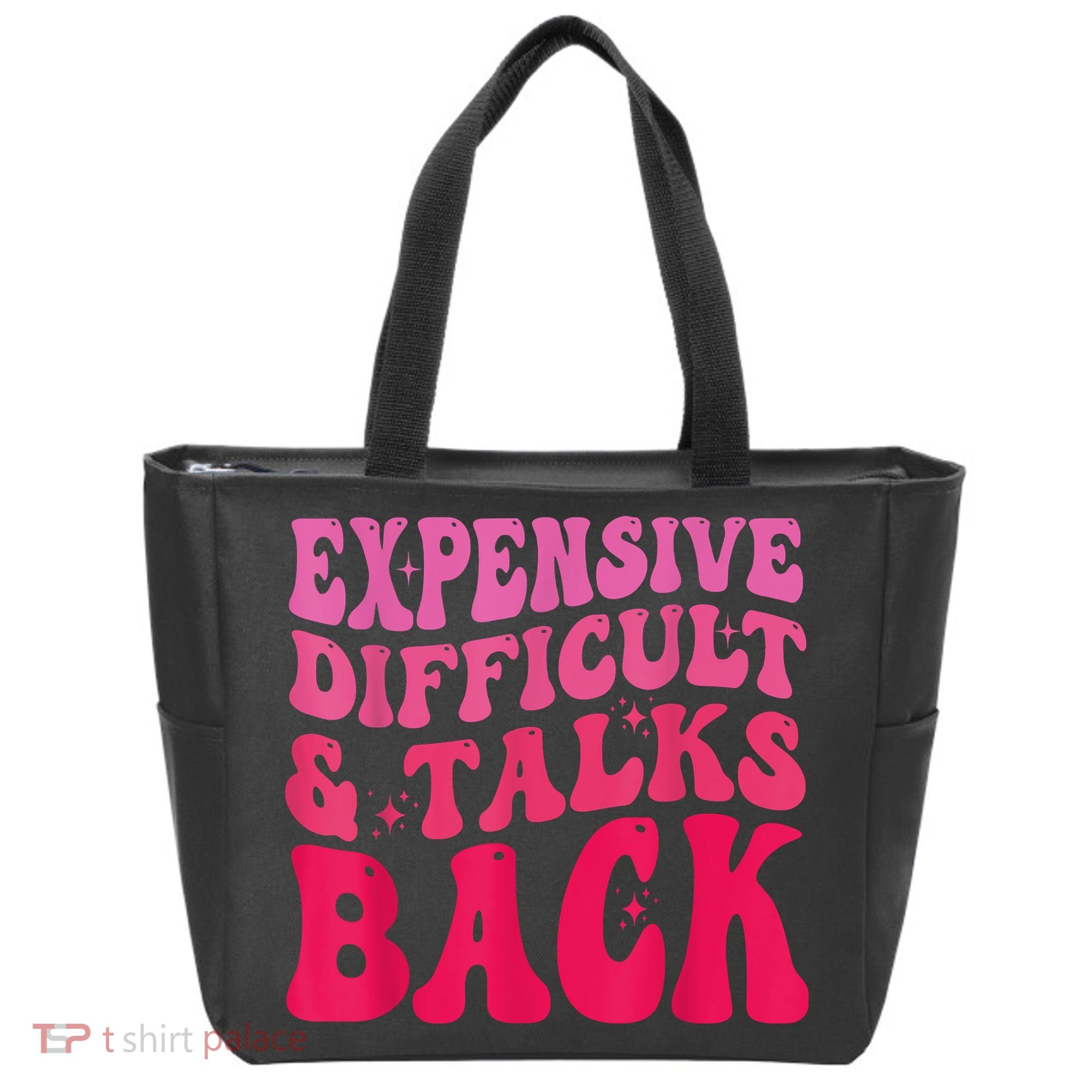 Expensive Difficult And Talks Back Funny Mother's Day Groovy Tote Bag