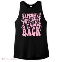 Expensive Difficult And Talks Back Ladies PosiCharge Tri-Blend Wicking Tank thumb 0