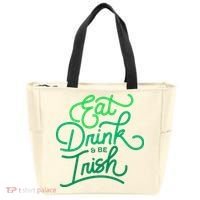 Eat Drink And Be Irish Festive St Patrick's Day Tote Bag thumb 0