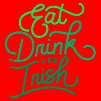 Eat Drink And Be Irish Festive St Patrick's Day Santa Hat thumb 1