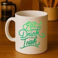 Eat Drink And Be Irish Festive St Patrick's Day Coffee Mug thumb 4