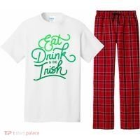 Eat Drink And Be Irish Festive St Patrick's Day Pajama Set thumb 0