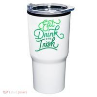 Eat Drink And Be Irish Festive St Patrick's Day Tumbler thumb 0