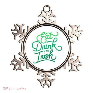 Eat Drink And Be Irish Festive St Patrick's Day Ornament