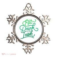 Eat Drink And Be Irish Festive St Patrick's Day Ornament thumb 0