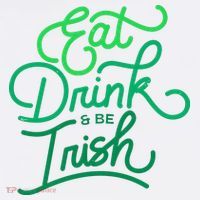 Eat Drink And Be Irish Festive St Patrick's Day Ornament thumb 1