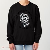Expensive Difficult And Talks Back Messy Bun Mothers Day Women's Sweatshirt thumb 0