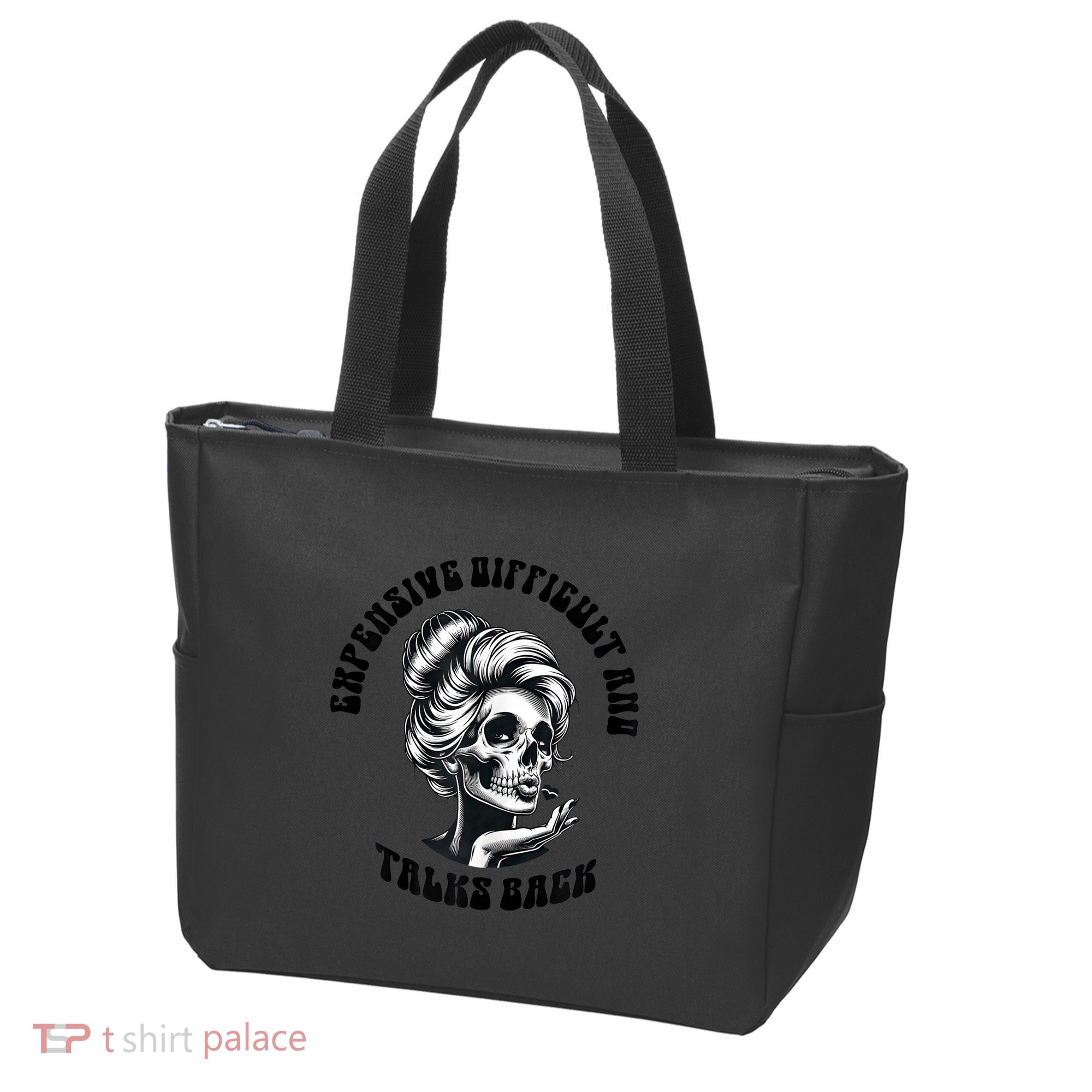 Expensive Difficult And Talks Back Messy Bun Mothers Day Tote Bag