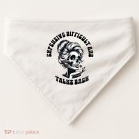 Expensive Difficult And Talks Back Messy Bun Mothers Day USA-Made Doggie Bandana thumb 0