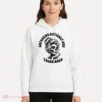 Expensive Difficult And Talks Back Messy Bun Mothers Day Hoodie thumb 5