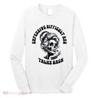 Expensive Difficult And Talks Back Messy Bun Mothers Day Long Sleeve Shirt thumb 0