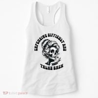 Expensive Difficult And Talks Back Messy Bun Mothers Day Women's Tank Top thumb 0