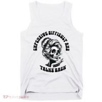 Expensive Difficult And Talks Back Messy Bun Mothers Day Tank Top thumb 0