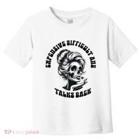 Expensive Difficult And Talks Back Messy Bun Mothers Day Toddler T-Shirt thumb 0