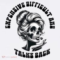 Expensive Difficult And Talks Back Messy Bun Mothers Day Kids Long Sleeve Shirt thumb 2