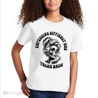Expensive Difficult And Talks Back Messy Bun Mothers Day Kids T-Shirt thumb 2