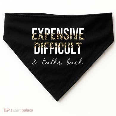 Expensive Difficult And Talks USA-Made Doggie Bandana